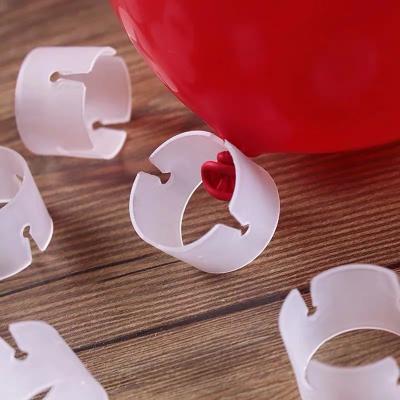 China Hintcan Wholesale Plastic Balloon Props Wedding Birthday Party Sealing Clip Arch Ring Buckle Balloon Arch Clip for sale