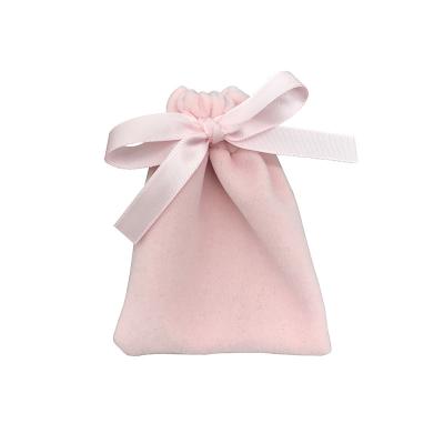 China Jewelery Packaging Custom Logo Printed Drawstring Cotton Canvas Small Jewelry Bag Gift Velvet Jewelry Packaging Pouch for sale