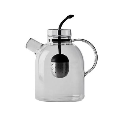 China HOT SALE 1000ml-1800ML NEW viable PITCHER morden glass pot home decorative Arabic teapot kettle hot in Amazon for sale