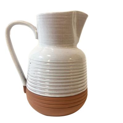 China Hot New Factory Design Freshness Preservation Wholesale Price Ceramic and Terracotta Pot Pot with Milk Coffee Tea Honey for sale