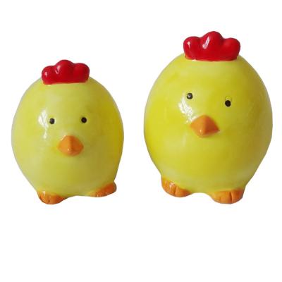 China Viable cute chikens 2pcs design seasoning shakers set, animal shape tableware salt and pepper type shakers for sale