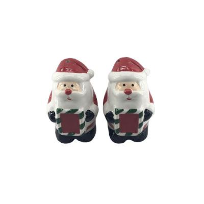 China Sustainable Christmas 3d Wholesale Animal Shaped Ceramic Salt And Pepper Shaker Set for sale