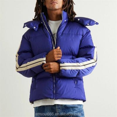 China Waterproof OEM Wholesale Custom Logo Winter Waterproof Padded Bubble Oversized Thick Puffer Down Jacket For Men for sale