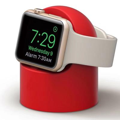 China New Silicone Smart Watch Charging Stand For Apple Watch Dock Silicone Charging Stand For Apple Watch Desktop Stands 44mm 42mm 40mm 38mm for sale