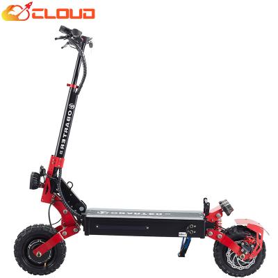 China Free shipping Eu USA unisex CLOUD 48v 2400w dual motor warehouse electric scooter 11 inch adult e scooter offroad elektro scooter for sale