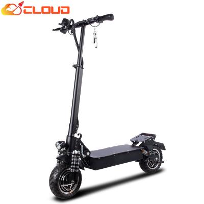 China CLOUD 52v 2400w electric scooter double motor 10 inch e scooter unisex load adult 150kg 60 km/h electric scooter electric scooter for sale