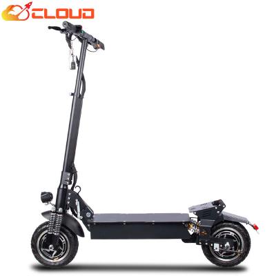 China CLOUD Adult Folding Unisex Escooter 2400w 52v Dual Motor Long Range Electric Scooter 10inch Electric Scooter 60km/hscooter for sale