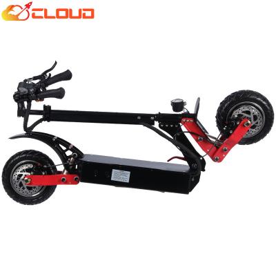 China Cloud-folding scooter 52v 2400w unisex dual motor e-scooter adult electric scooter for sale