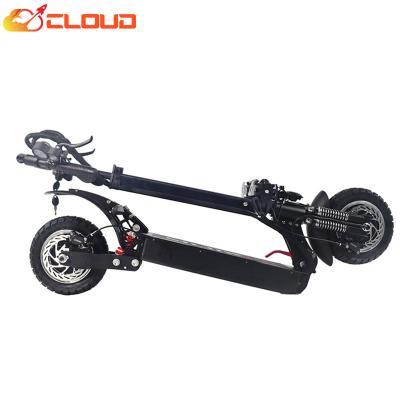 China CLOUD Unisex Folding E Scooter 52v 2400w Motor Powerful Adult Electric Scooter 10 Inch Double Wheel Electric Scooter 2 Wheel USA Eu for sale