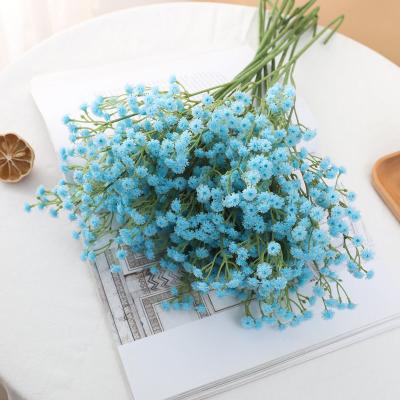 China Decorative Wedding Home Flowers Shapes Home Decor High Quality Artificial Natural Dry Star Preserved Baby's Breath Bouquet for sale