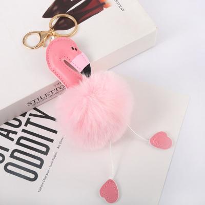 China Rising Girl Heart Doll Cartoon Flamingo Creative Hot Selling Key Chain Jewelry for sale