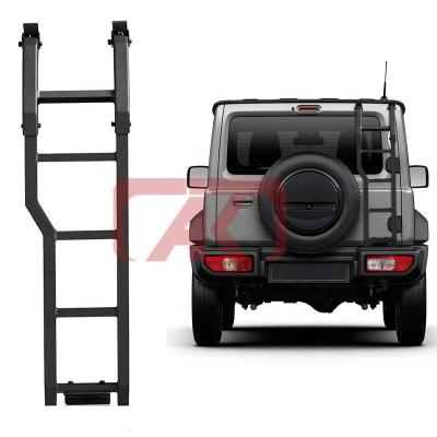 China Specially Authorized New IP Car Tail Aluminum Rear Gate Ladder Tailgate Climbing Ladder For Suzuki Jimny JB64 JB74 2018+ 4x4 Car Accessories for sale