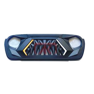 China ABS Angry Jl Grill Lights Turn Signal Lights Front Grille For Jeep Wrangler Jl 2019+ for sale