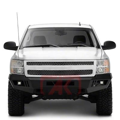 China Compatible Winch Front Bumper With LED Heavy Duty Fog Lights For Chevy Silverado 1500 2009 for sale