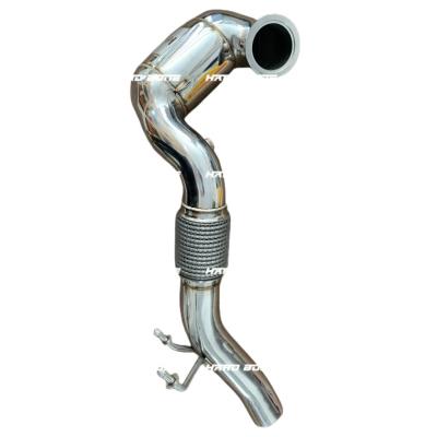 China Automotive Exhaust System Accept Customized Logo De-Cat Exhaust Downpipe Without Heat Shield For Audi S3 for sale