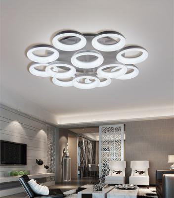 China Residential Cheap Price Modern LED Home Round Acrylic Chandelier for sale