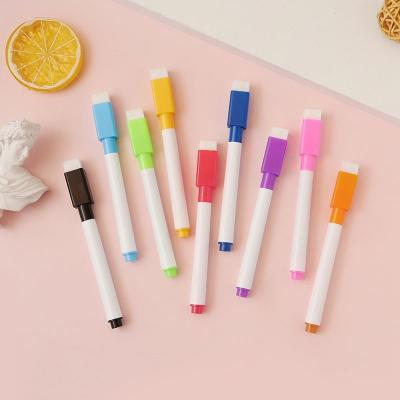 China 2022 Colorful Whiteboard Marker Pen No Magnetic White Board Erasable Markers with Eraser 11.3*1cm for sale