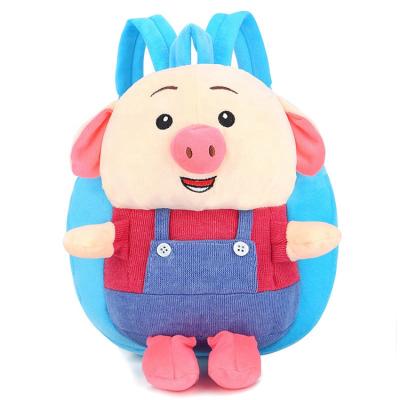 China Other pig cartoon plush backpack kids school plush backpack kids bags fashion animal backpacks wholesale for sale