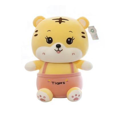 China Cute Cartoon High Quality Durable Strap Cute Tiger Plush Toy Super Soft Plush Doll for sale