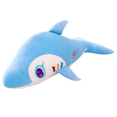 China Custom Cute Cartoon Cushion Plush Toys Stuffed To Sit Colorful Dolphins Plush Toy Pillow for sale