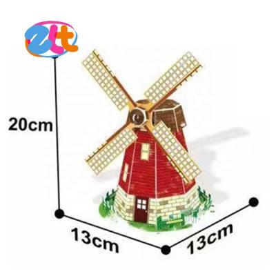 China Environmental DIY Drawing Toys 3D Puzzle Assemble Paper Model Painting Toys for sale