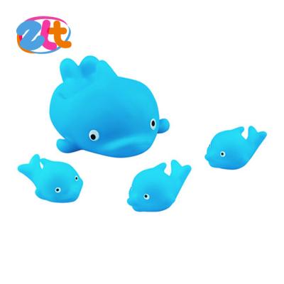 China Bath Toy Hot Selling PVC Vinyl Sea Animals Dolphin Baby Bath Rubber Bathroom Toy For Kids for sale