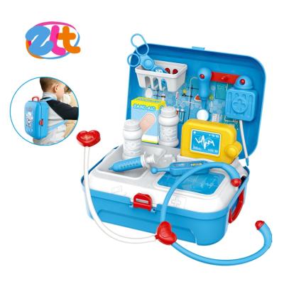 China Hot Sale Eco-friendly Material Amazon Pretend Play Toy Doctor Kit Set For Children 17pcs for sale