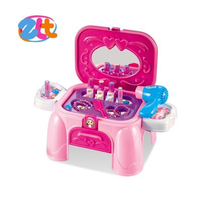 China Modern Fashion Girl Toys Beauty Children Dressing Table With Mirror for sale