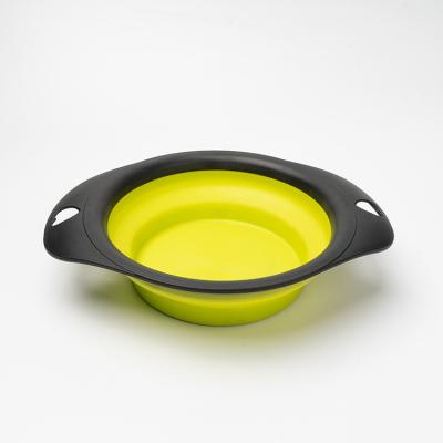 China Viable Wholesale Collapsible Pet Puppy Bowl Pet Milk Bowl Double Hole Luxury Round Bowl for sale