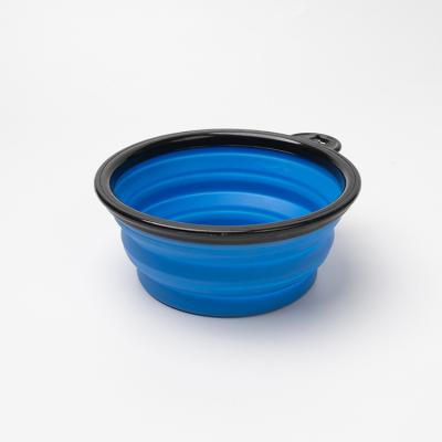 China New Design Sustainable High Quality Silicone Gray Or Customized Pet Water Gray Folding Bowl for sale