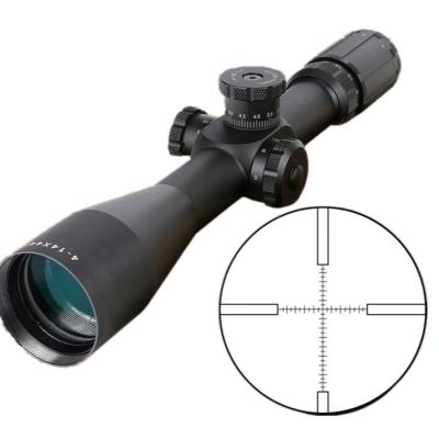 China Hunting Shooting Mil Dot Reticle Lock Turret 4-14X44 FFP Hunting Tactical Weapon Rifle Scope Optics Riflescope Sniper Air Gun Rifle Scope for sale