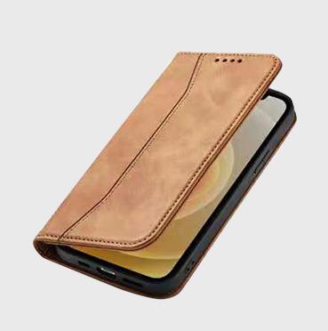 China Luxury High-end Magnetic Designer Anti-fall Vintage PU Leather Flip Back Soft Cover Phone Case For iPhone 12 Mini/12 Pro/12 pro Max Cover for sale