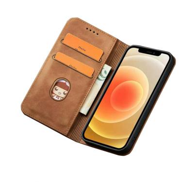 China Fashion Two-in-one High-end Magnetic Flip PU Leather Phone Case Flip Back Soft Cover for iPhone 12 Mini/12/12 Pro/12 pro Max Cover for sale