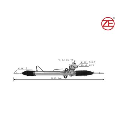 China Aluminum alloy/M. Steel / Rubber 210503 Assy Steering Gear Rack Right Top Selling Drive For Mitsubishi Kuda 1999-2005 for sale