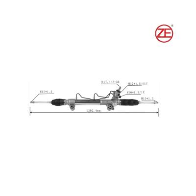 China 44200-0K040 44200-0K230 44200-0K390 Parts Aluminum Alloy/Steel/Rubber Steering Gear For Toyota Hilux 4WD 2005-2015 for sale