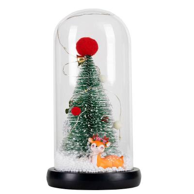 China Christmas Tree Ornaments Creative New Years Gifts LED Christmas Lighted Tree Christmas Ornaments for sale