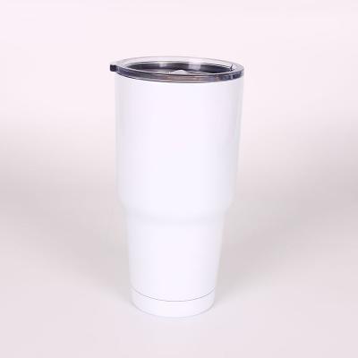 China Viable 30OZ Double Wall Stainless Steel Sublimation Tumbler With Contour Lid Custom Drink Mugs for sale