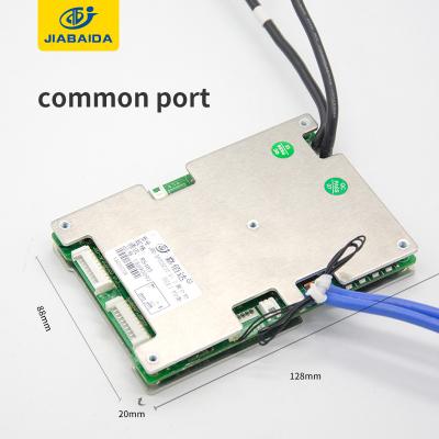 China Electronic products Jiabaida Li ion battery bms for 17s 60v 50a with charger BLE/UART/RS485 pcb bms protection board for sale