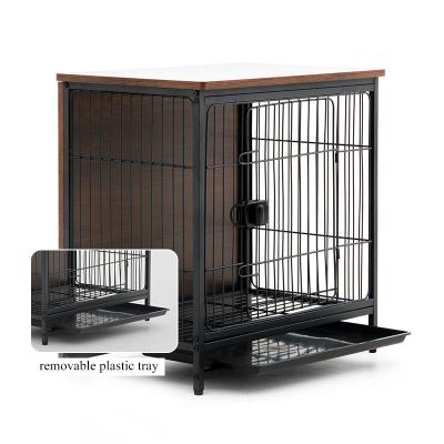 China Latest Design Pet Cage Wooden Dog Kennel Dog Cages Breathable for sale