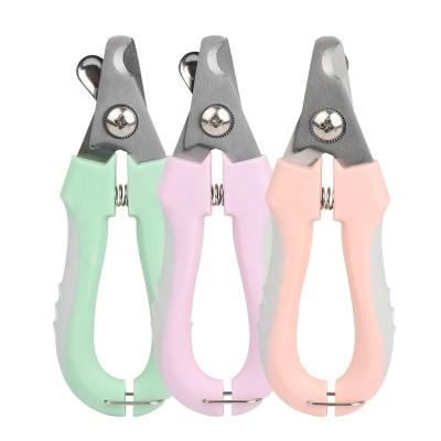 China Factory Stocked Wholesale Color Box Packing Cat Dog Nail Clipper Pet Nail Scissors Dog Nail Cutter for sale