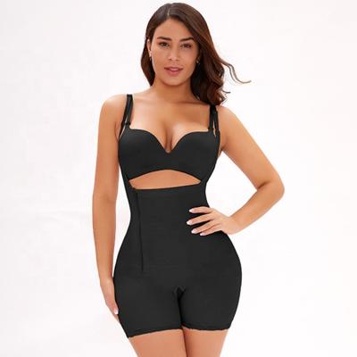 China Best High Waist Breathable Compression Front abdadjustable Shoulder Straps Seamless Bodysuit Shapewear For Women for sale