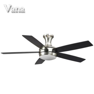 China Ghana Wall Switch 110 LED 5 Blades Ceiling Fan With Multicolor Lights And Remote Controller For Rustic Living 52Inch LED Room for sale