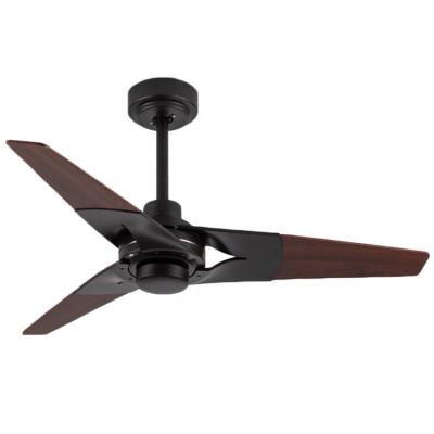 China New Design Hotel Brown Nordic Style Ultimate Modern Aluminum Country French Resort Carving Plywood Slats Ceiling Fan Hot Sales 2021 for sale