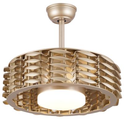 China No Blades Modern Design New Arrival 3 Warranty Vent Bladeless No Leaf Acrylic Decorative LED Chandelier Ceiling Fan With Light for sale