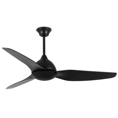 China 50 Inch Modern Waterproof Black Hotel Brush Nickel Bacl Weather Proof Outdoor Ceiling Fan For Hotel And Restaurant for sale