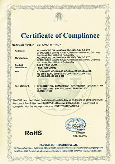 RoHS - Cemdeo Technology Co., Ltd