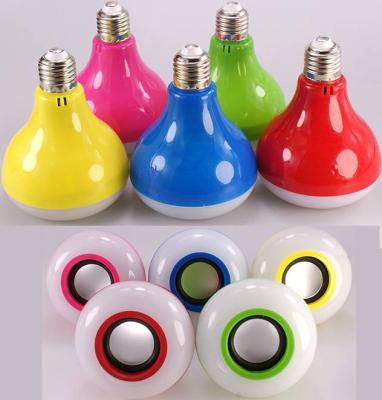 China Remote Control Bluetooth Music Light Bulb 3W Speaker + 4W Lamps AC 90 - 240V for sale