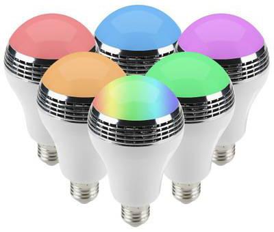 China Multicolored Bluetooth Music Light Bulb Clear And Big Sound Energy Efficient for sale