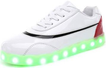 China Full Color Rechargeable LED Sneakers App Wireless Control Wear - Resistant for sale