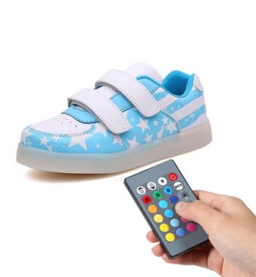 China Trainer Simulation Led Shoes , Remote Control Girls Light Up Sneakers for sale